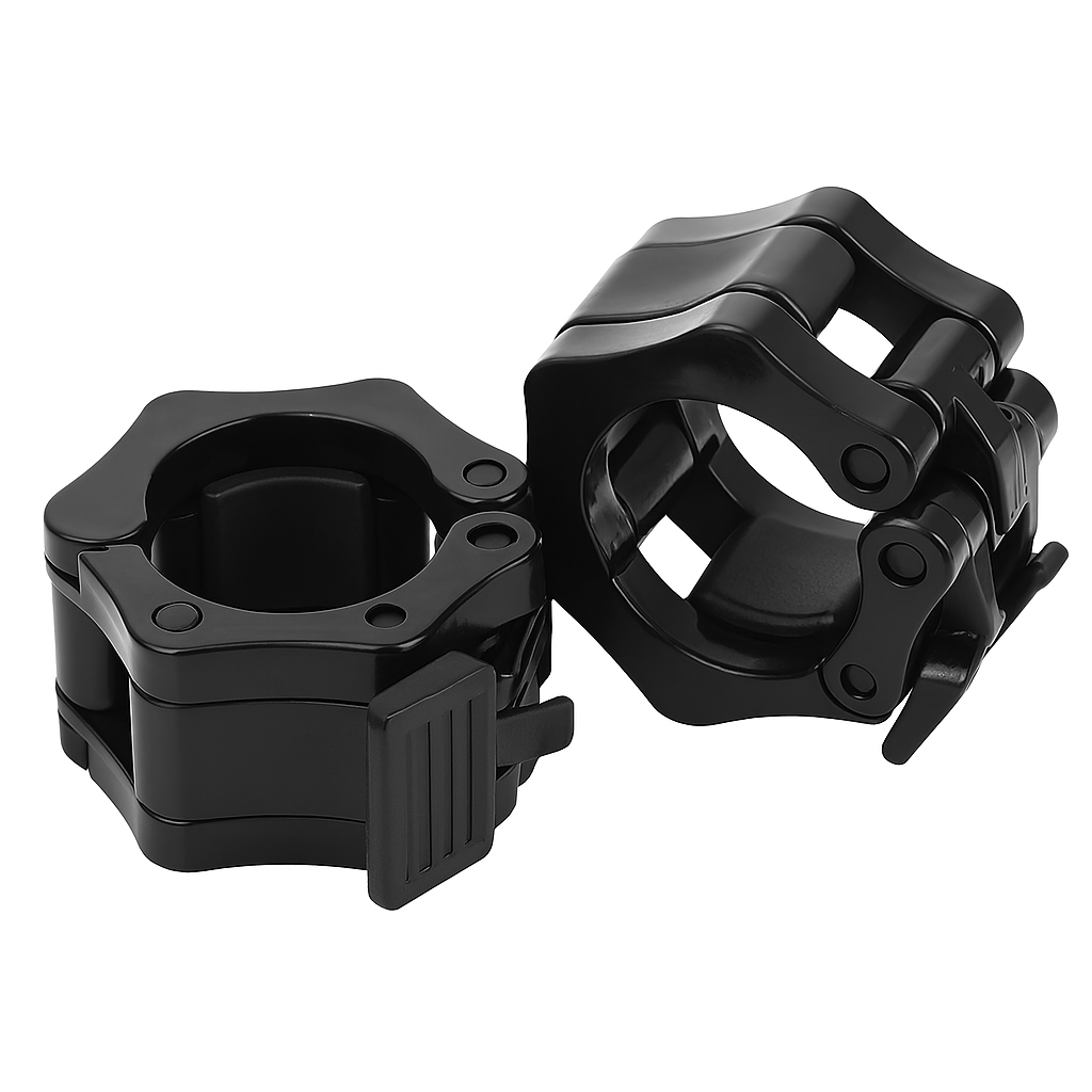 Set x2 Collarines Plásticos para Barra Olímpica – Bloqueo de Giro