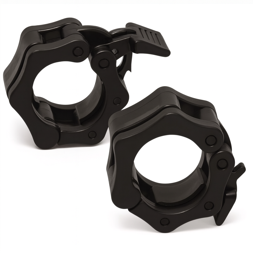 Set x2 Collarines Plásticos para Barra Olímpica – Bloqueo de Giro