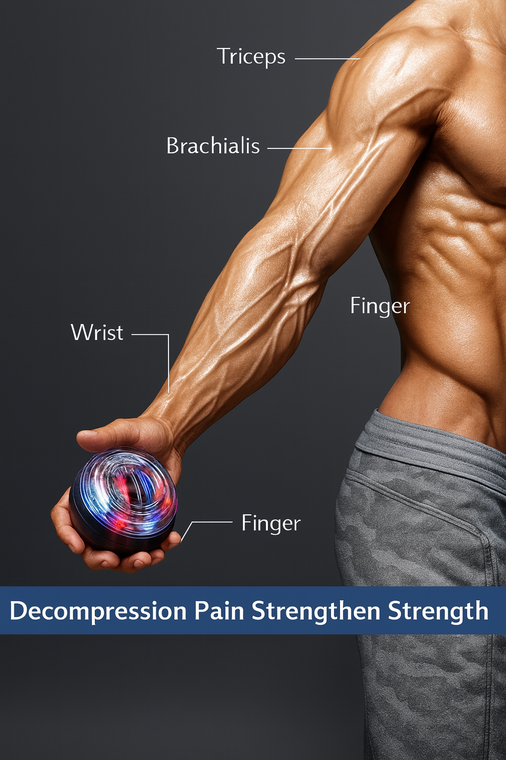 Bola de entrenamiento fortalecedora de muñeca y brazo