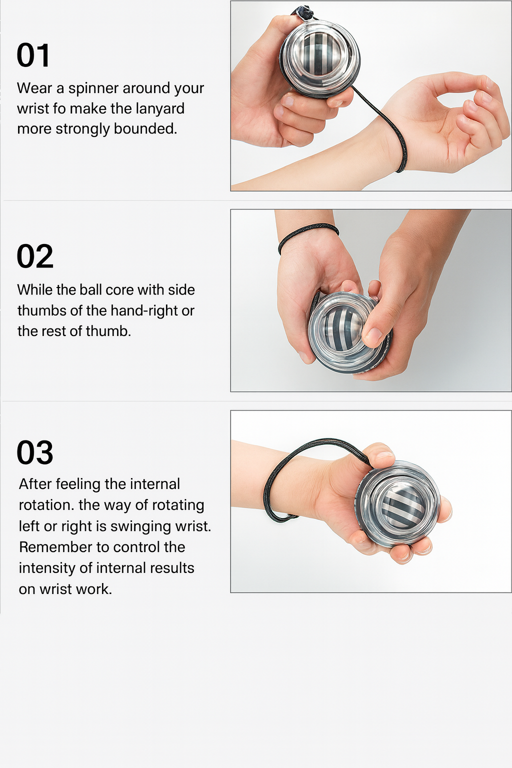 Bola de entrenamiento fortalecedora de muñeca y brazo